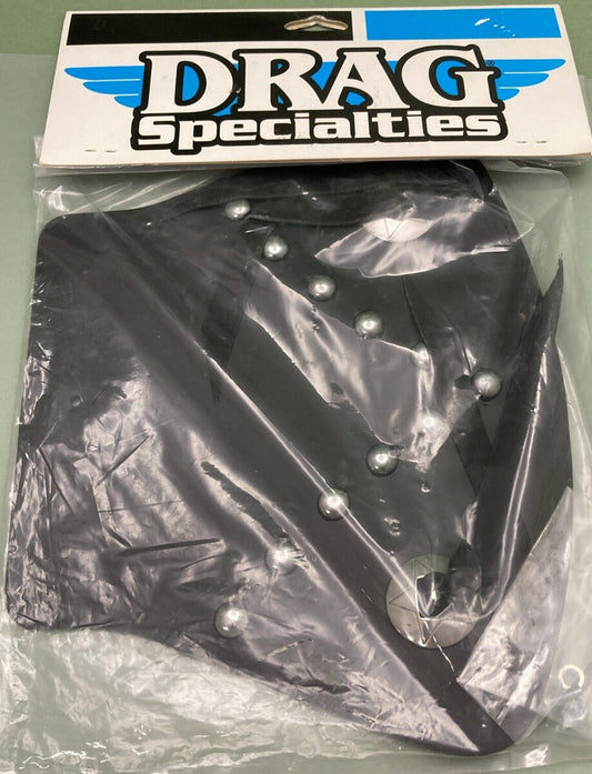 NEW DRAG SPECIALTIES 78081079 LARGE MUD FLAP WITH CONCHOS & MOUNTING HARDWARE
