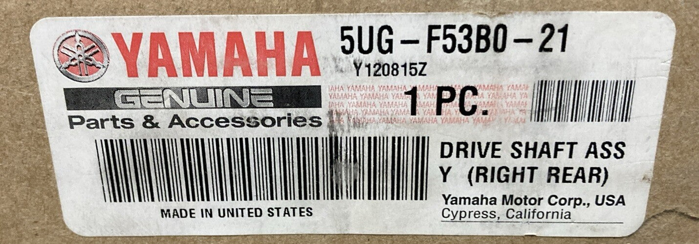NEW GENUINE YAMAHA 5UG-F53B0-21 SHAFT, REAR DRIVE SUPERSEDES 5UG-F53B0-20-00
