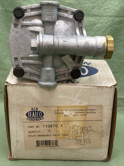 NEW SEALCO 110470X 3/4" Reservoir Port Relay Emergency Valve