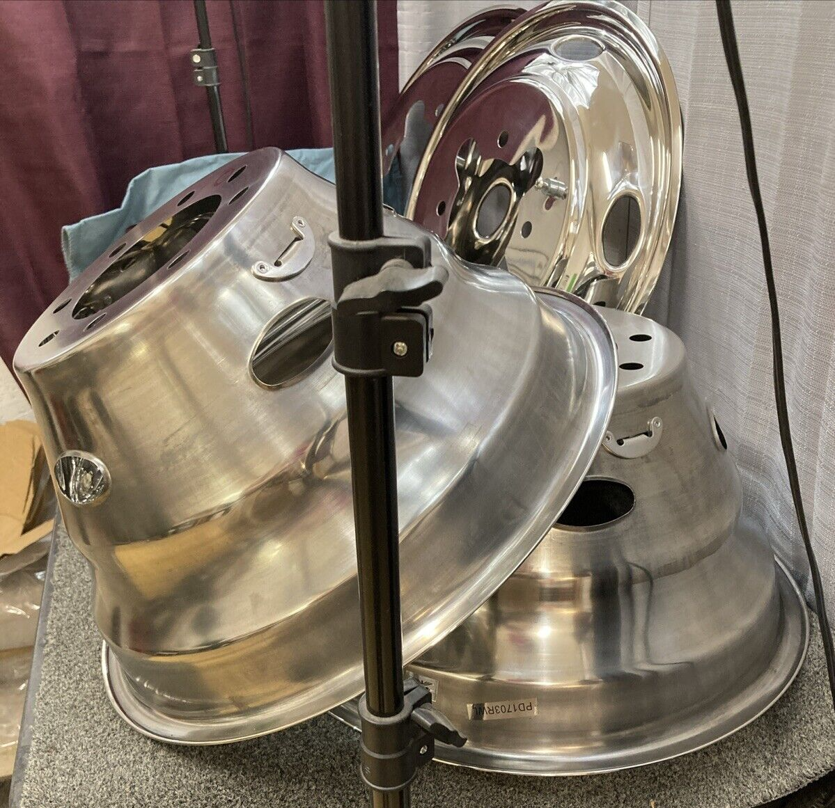 NEW PHOENIX SLD1703 SS WHEEL SIMULATOR SET 17" 8 LUG