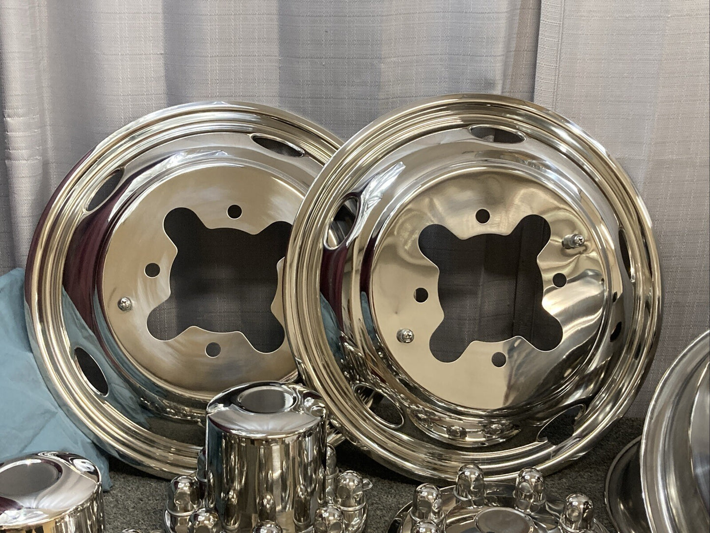 NEW PHOENIX SLD1703 SS WHEEL SIMULATOR SET 17" 8 LUG