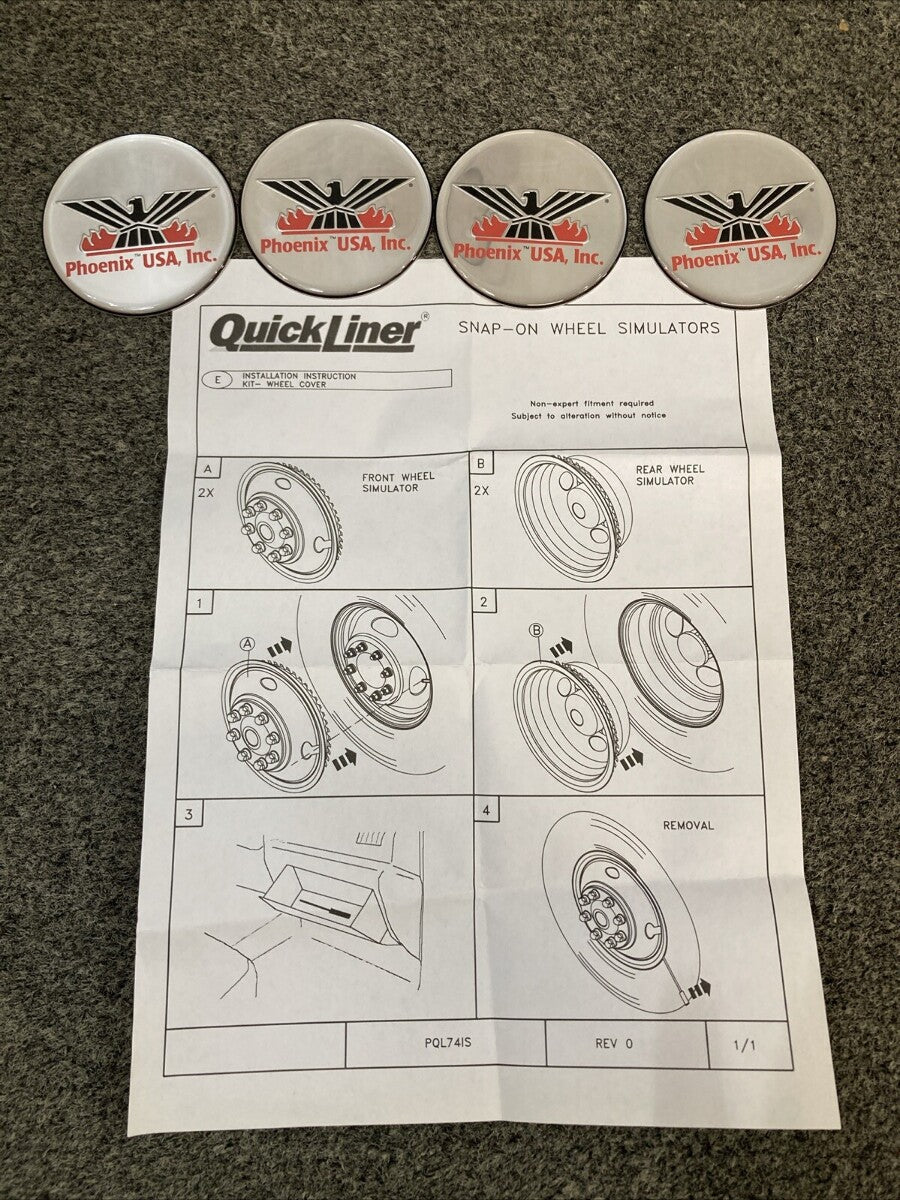 NEW PHOENIX QUICKLINER QL74 SNAP-ON WHEEL SIMULATORS 17"