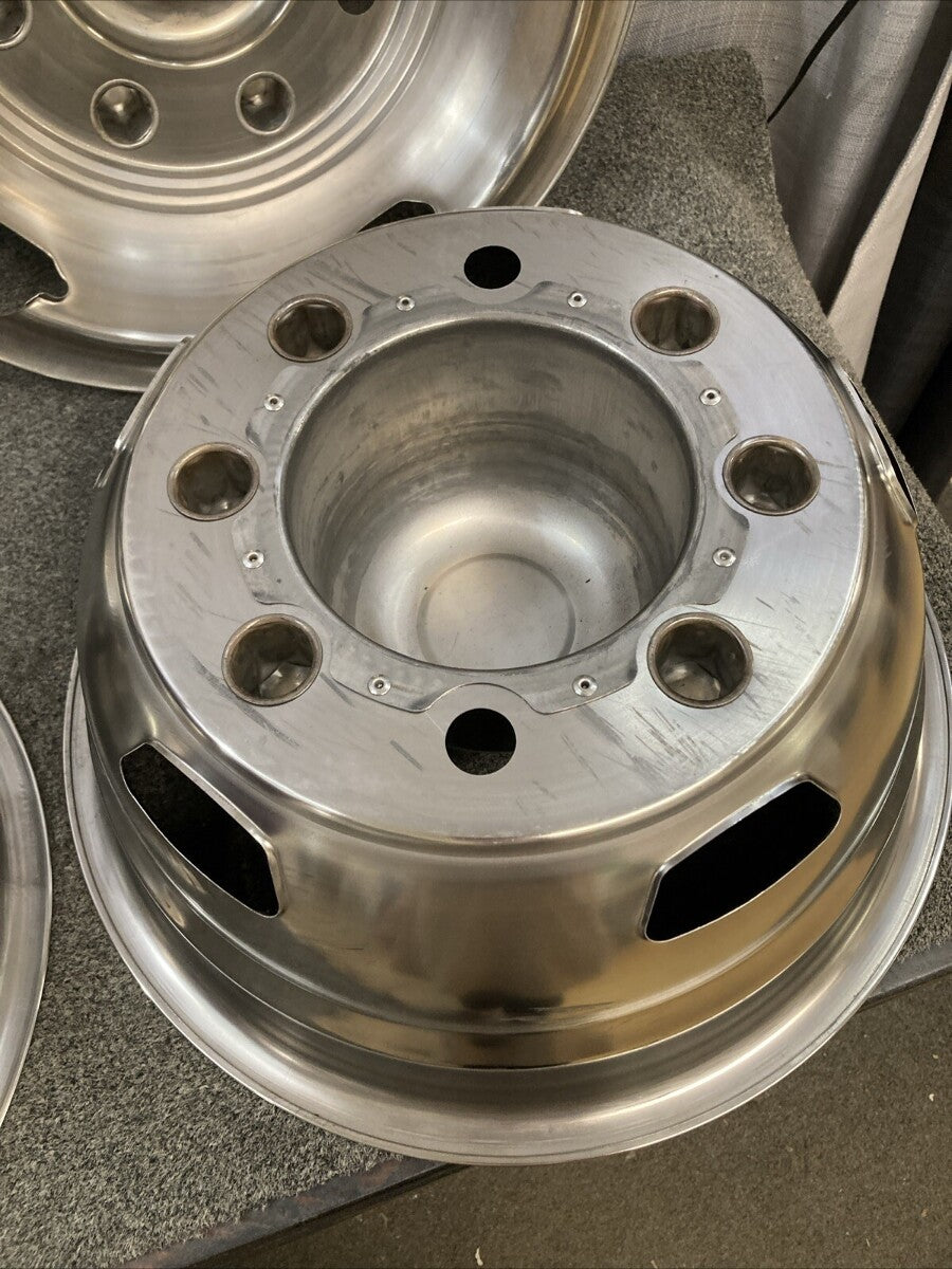 NEW D.O.T.LINER NG18 STAINLESS STEEL WHEEL SIMULATORS WITH STUD EXTENDERS 17"