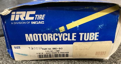 IRC TIRE T20022 MOTORCYCLE INNER TUBE, 140/90-15, 150/80-15, TR4 NEW GENUINE
