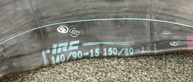 IRC TIRE T20022 MOTORCYCLE INNER TUBE, 140/90-15, 150/80-15, TR4 NEW GENUINE
