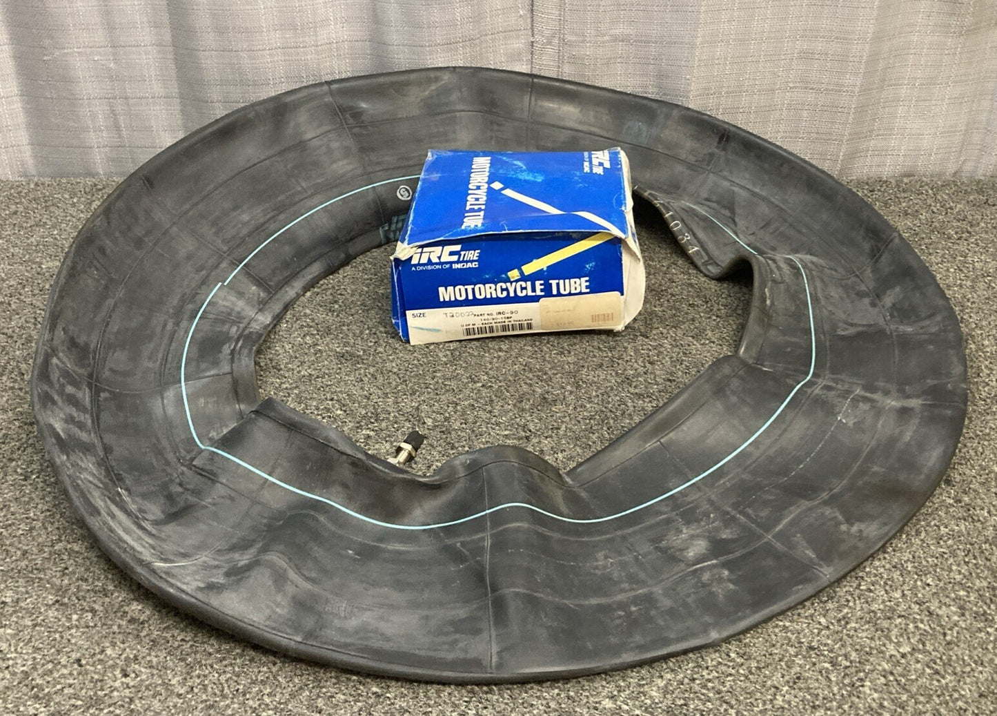 NEW GENUINE IRC TIRE T20022 MOTORCYCLE INNER TUBE, 140/90-15, 150/80-15, TR4