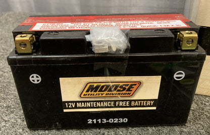 NEW GENUINE MOOSE UTILITY 2113-0230 12V AGM MAINTENANCE-FREE BATTERY YT7B-BS