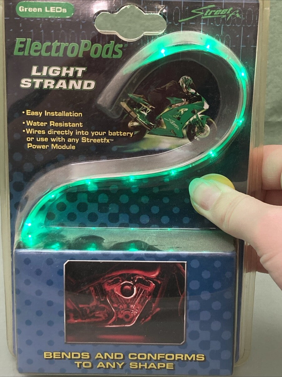 NEW STREET FX ELECTROPODS 480362 GREEN LED LIGHT STRAND