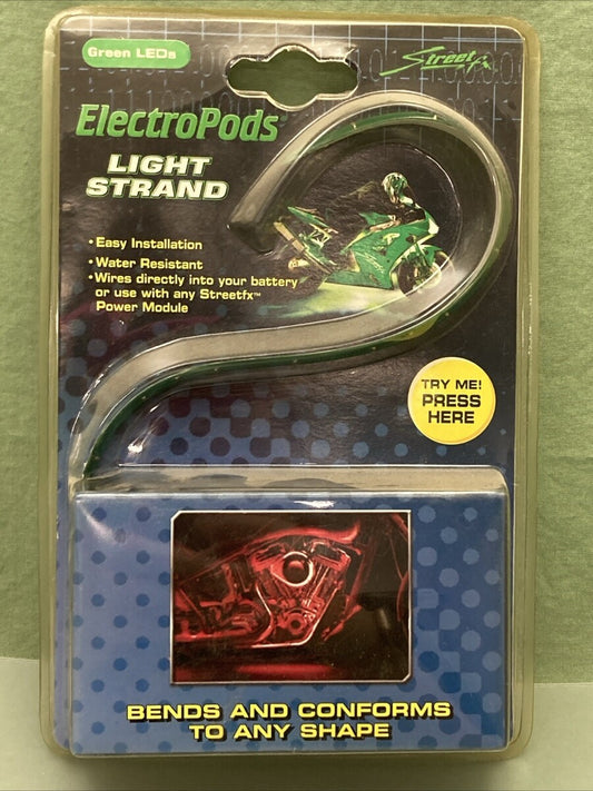 NEW STREET FX ELECTROPODS 480362 GREEN LED LIGHT STRAND