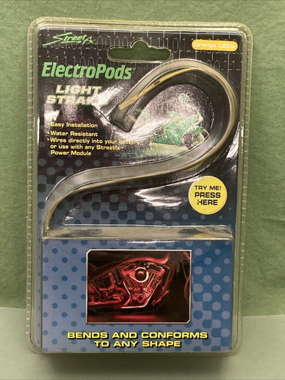NEW STREET FX ELECTROPODS 480833 ORANGE LED LIGHT STRAND