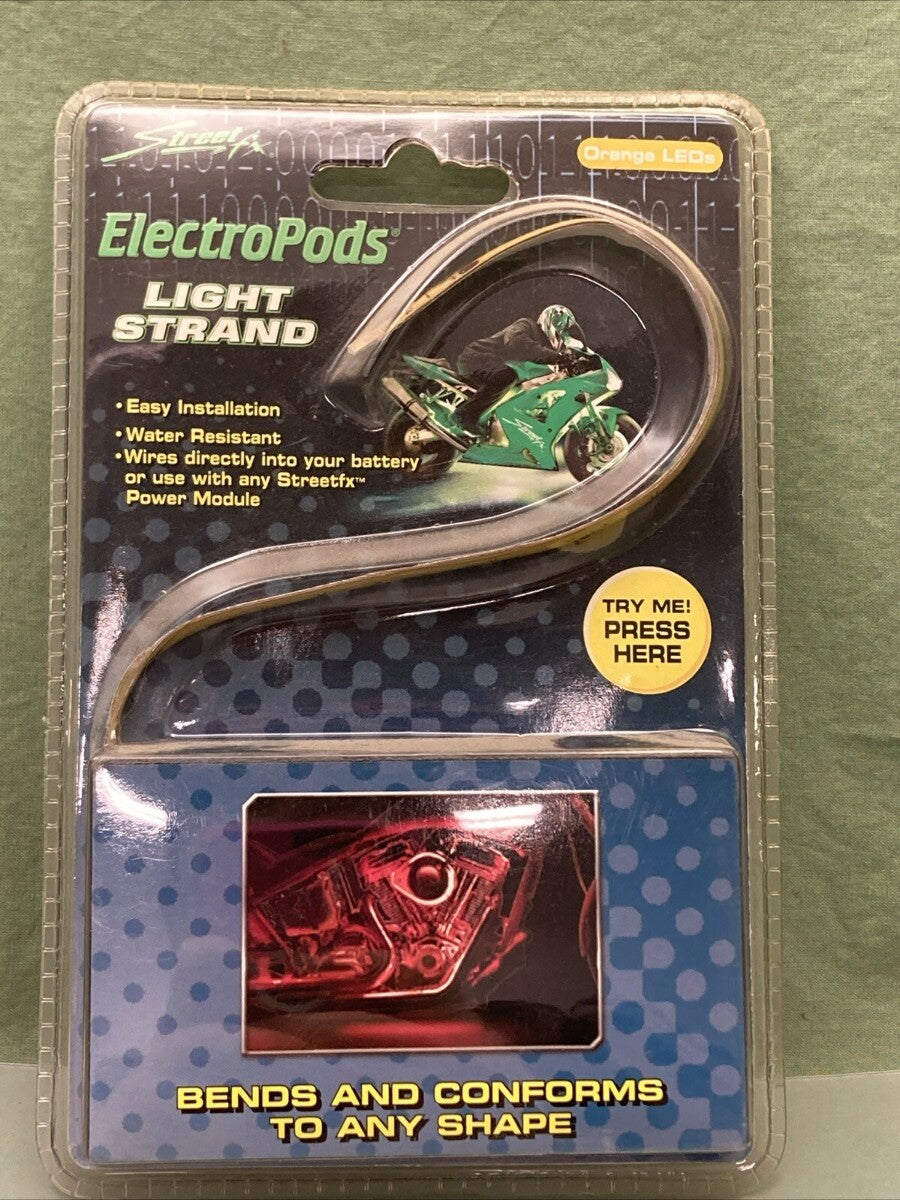 NEW STREET FX ELECTROPODS 480833 ORANGE LED LIGHT STRAND