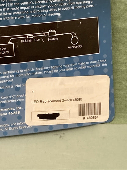 NEW STREET FX 480854 ACCESSORY SWITCH