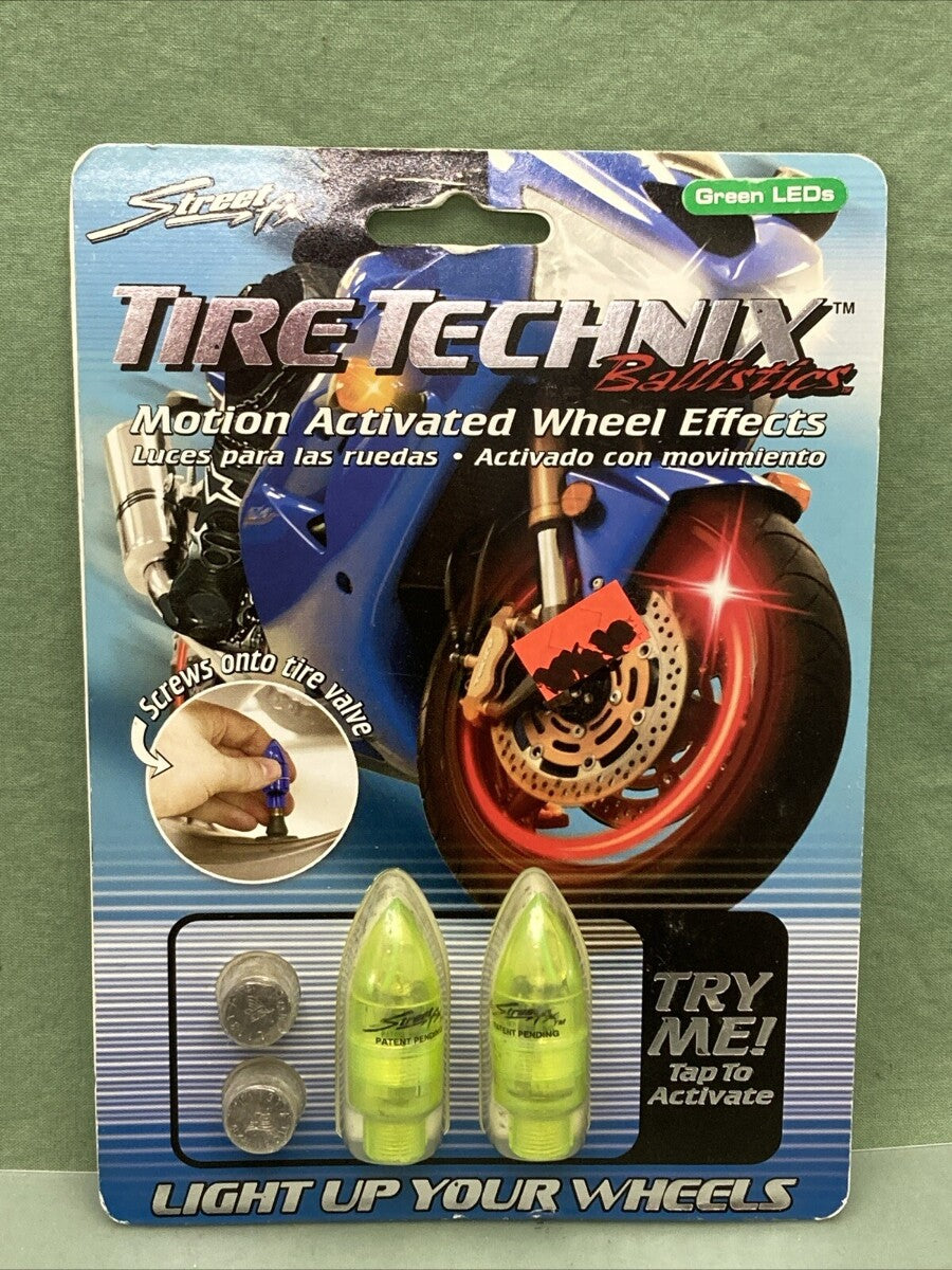 NEW STREET FX 480372 TIRE TECHNIX BALLISTICS GREEN LED