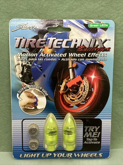 NEW STREET FX 480372 TIRE TECHNIX BALLISTICS GREEN LED