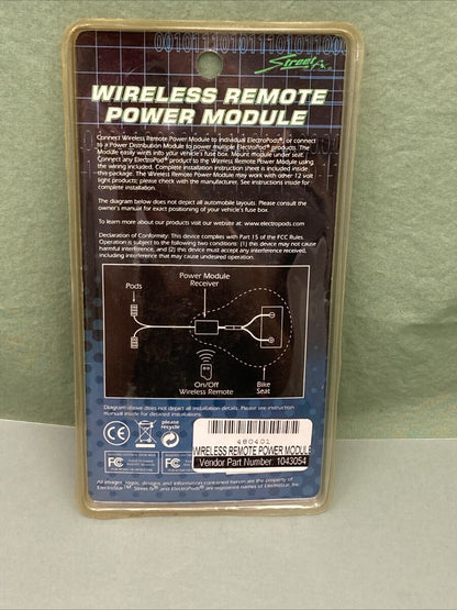 NEW STREET FX 480401 WIRELESS REMOTE POWER MODULE