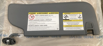 NEW GENUINE FORD BC3Z-2504105-DB SUN VISOR ASSEMBLY STEEL GRAY LEFT W/OUT MIRROR