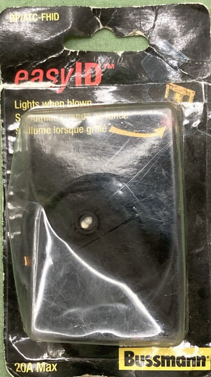 NEW GENUINE BUSSMANN BP/ATC-FHID FUSE HOLDER 20 AMP ILLUMINATING