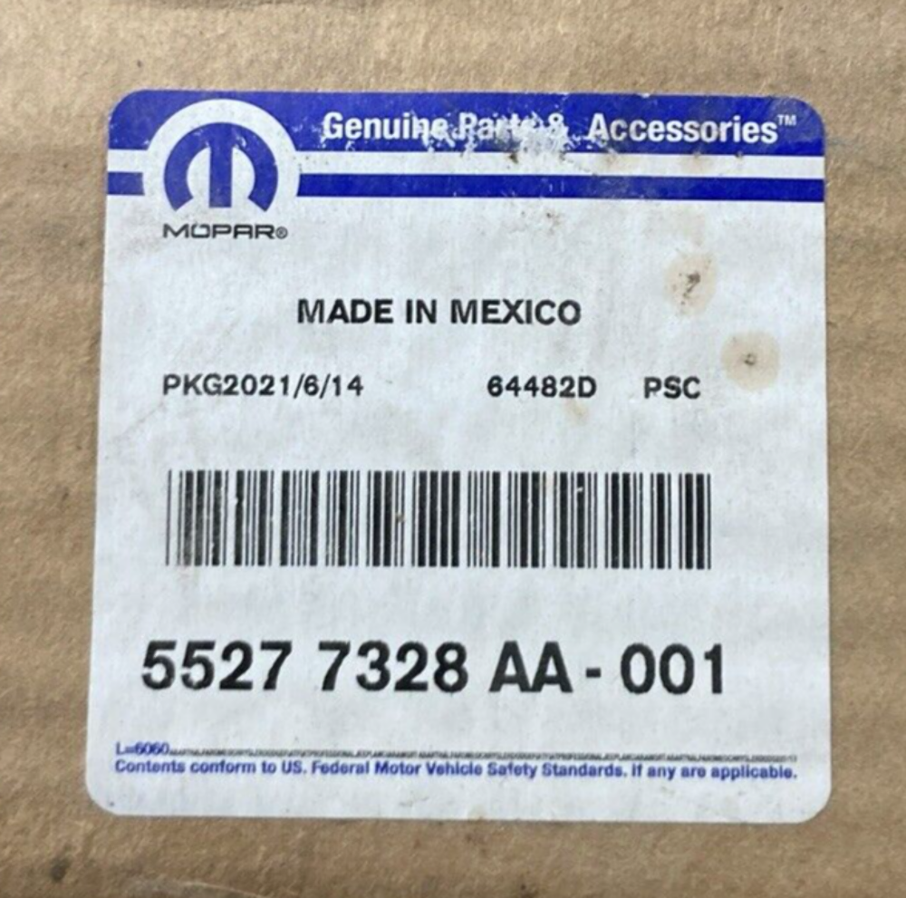 NEW GENUINE MOPAR 55277328AA Molding WHEEL OPENING FLARE FRONT RIGHT