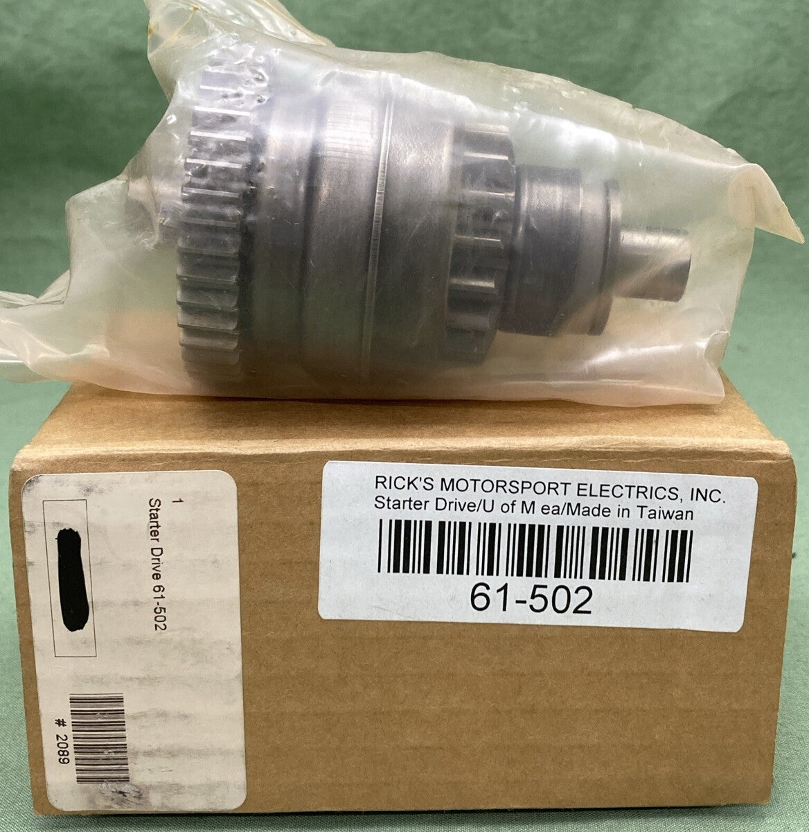 NEW RICK'S MOTORSPORT ELECTRICS 61-502 STARTER DRIVE