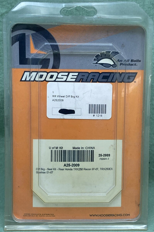 NEW GENUINE MOOSE RACING A25-2009 REAR DIFFERENTIAL BEARING SEAL KIT