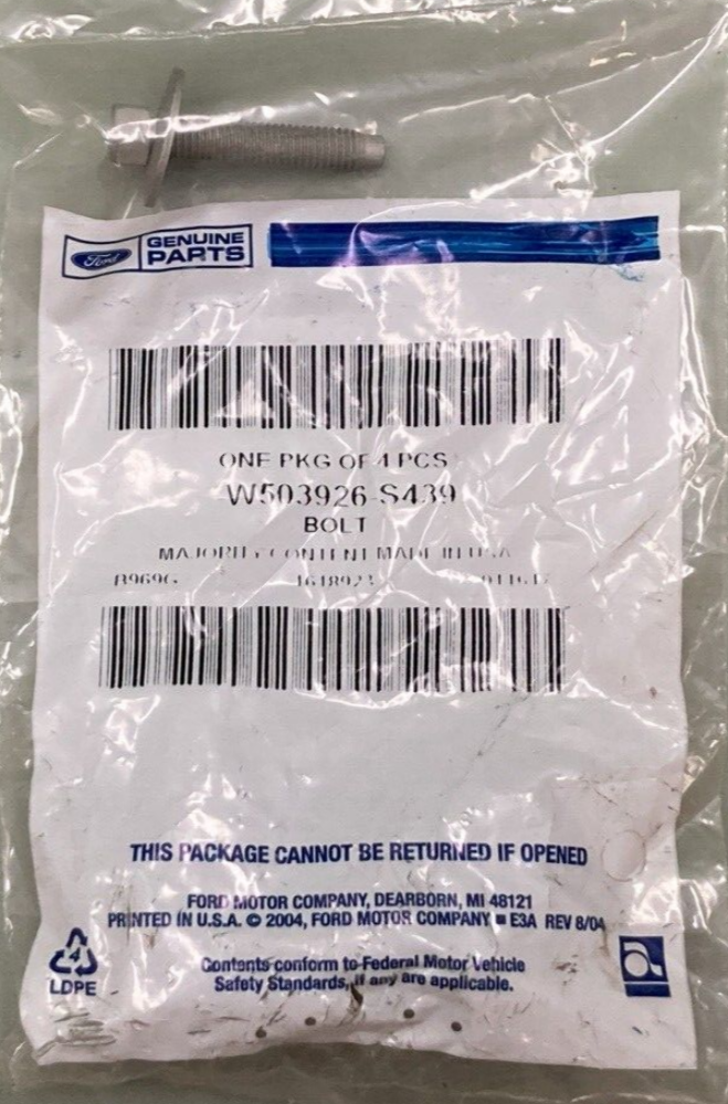 QTY 4 NEW GENUINE FORD W503926-S439 MOUNT BOLT M6 - 1.0 x 30MM