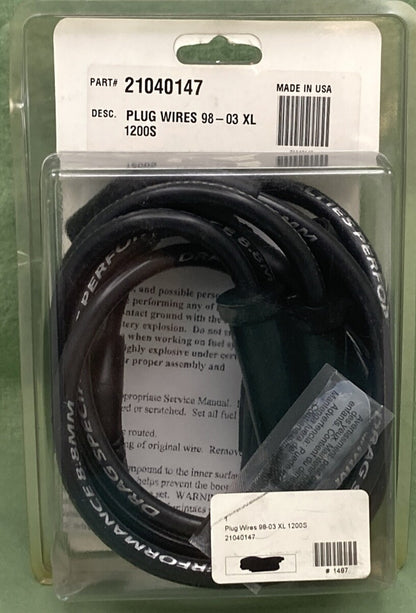 NEW GENUINE DRAG SPECIALTIES 21040147 8.8MM SPARK PLUG WIRE KIT 98-03 XL 1200S