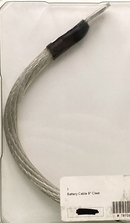 NEW GENUINE DRAG SPECIALTIES 78-109 BATTERY CABLE 9" CLEAR
