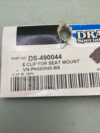 NEW DRAG SPECIALTIES DS-490044 E CLIP FOR SEAT MOUNT