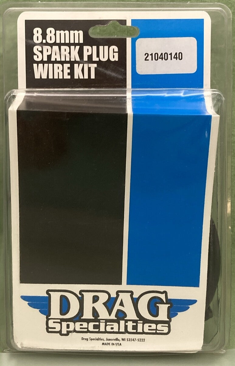 NEW GENUINE DRAG SPECIALTIES 21040140 8.8MM SPARK PLUG WIRE KIT 85-99 SOFTAIL