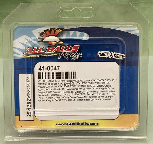 NEW GENUINE ALL BALLS RACING 41-0047 FRONT WHEEL BEARING SEAL KIT