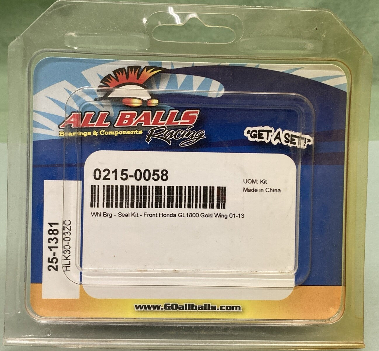 NEW GENUINE ALL BALLS RACING 0215-0058 REAR WHEEL BEARING SEAL KIT