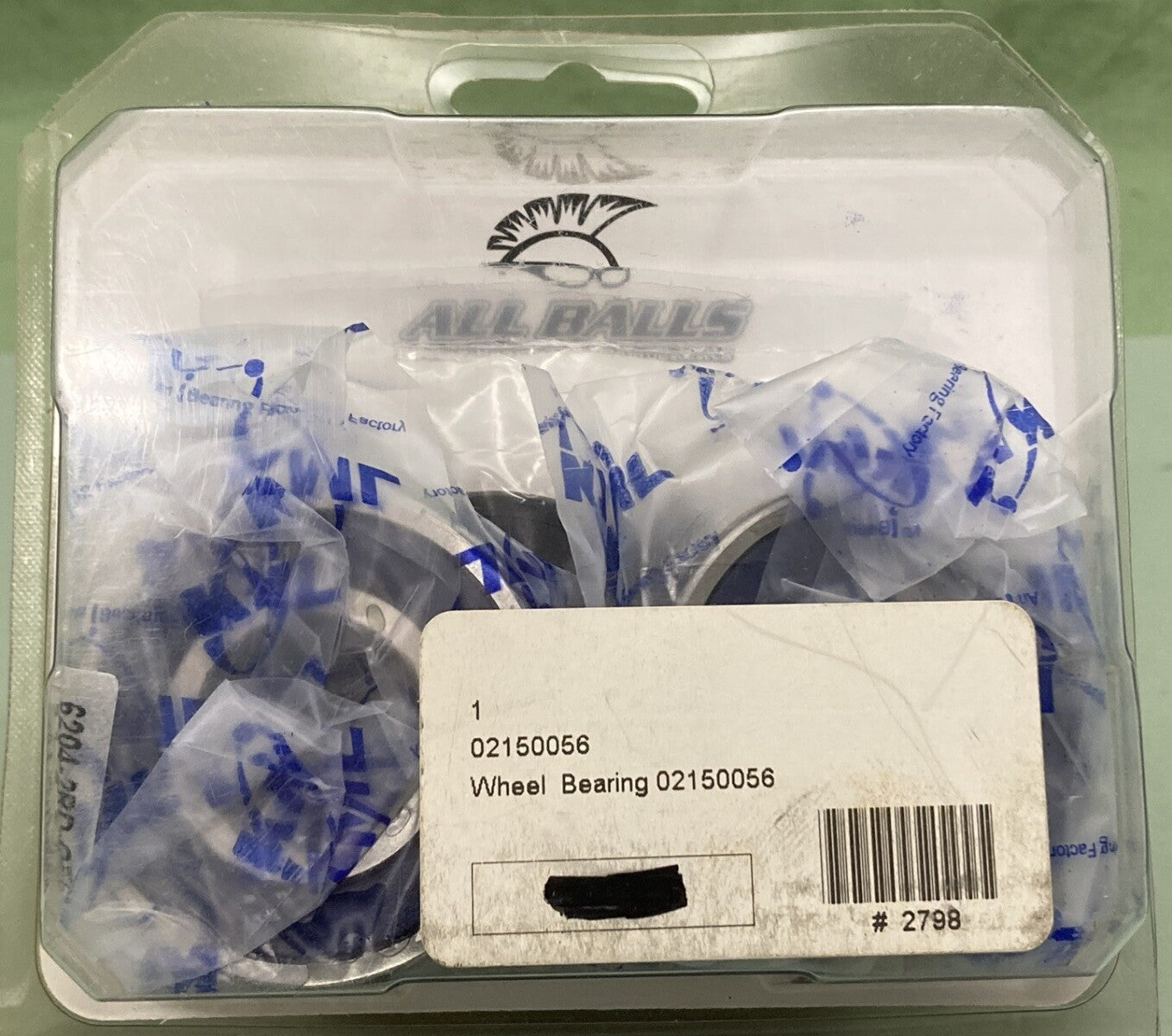NEW GENUINE ALL BALLS RACING 0215-0056 FRONT WHEEL BEARING SEAL KIT