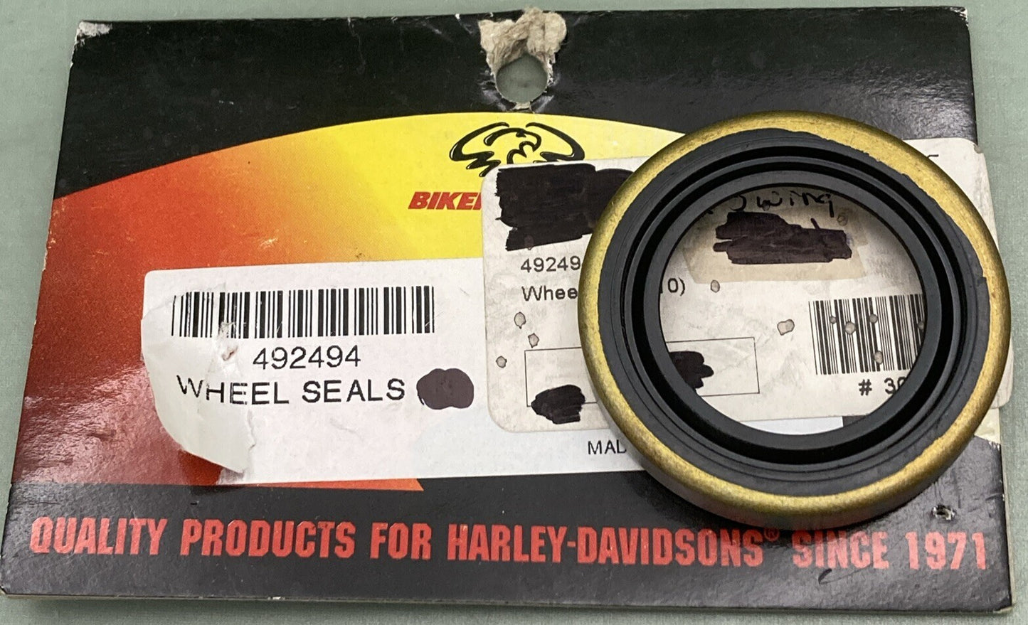 QTY 2 NEW GENUINE BIKER'S CHOICE 492494 WHEEL OIL SEAL