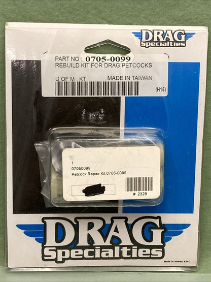 NEW DRAG SPECIALTIES 0705-0099 PETCOCK REPAIR KIT