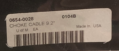 NEW GENUINE DRAG SPECIALTIES 0654-0028 CHOKE CABLE 9.2"