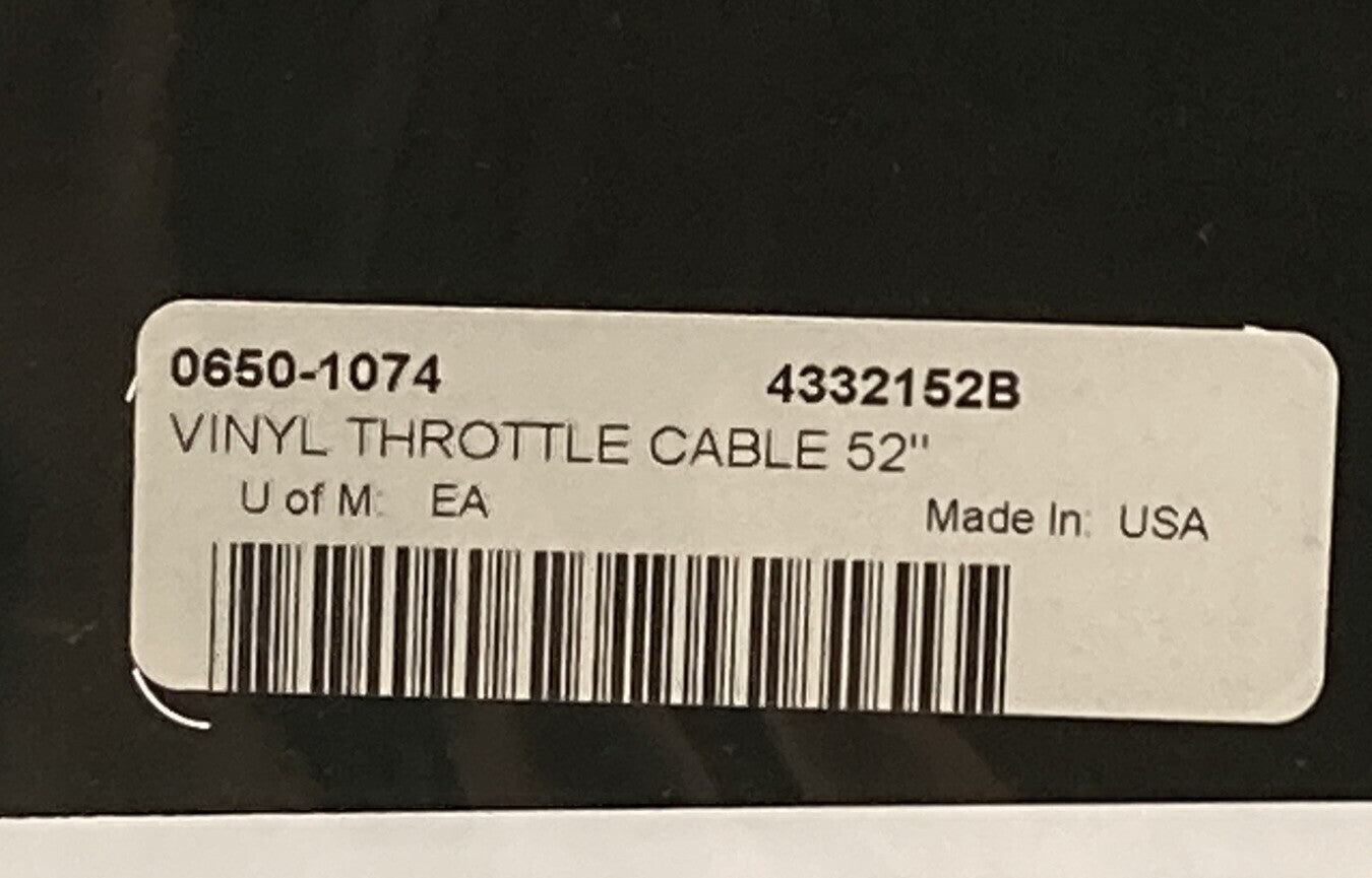 NEW GENUINE DRAG SPECIALTIES 0650-1074 VINYL THROTTLE CABLE 52"
