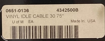 NEW GENUINE DRAG SPECIALTIES 0651-0136 VINYL IDLE CABLE 30.75"