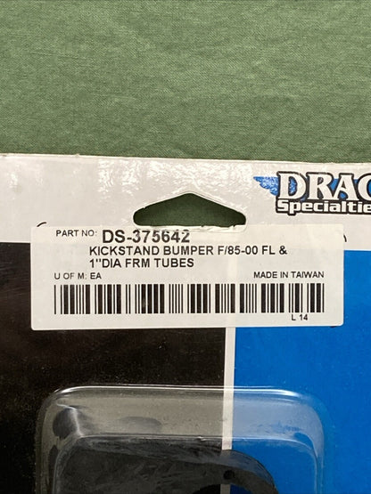 NEW DRAG SPECIALTIES DS-375642 KICKSTAND BUMPER F/85-00 1" DIA FRM TUBES