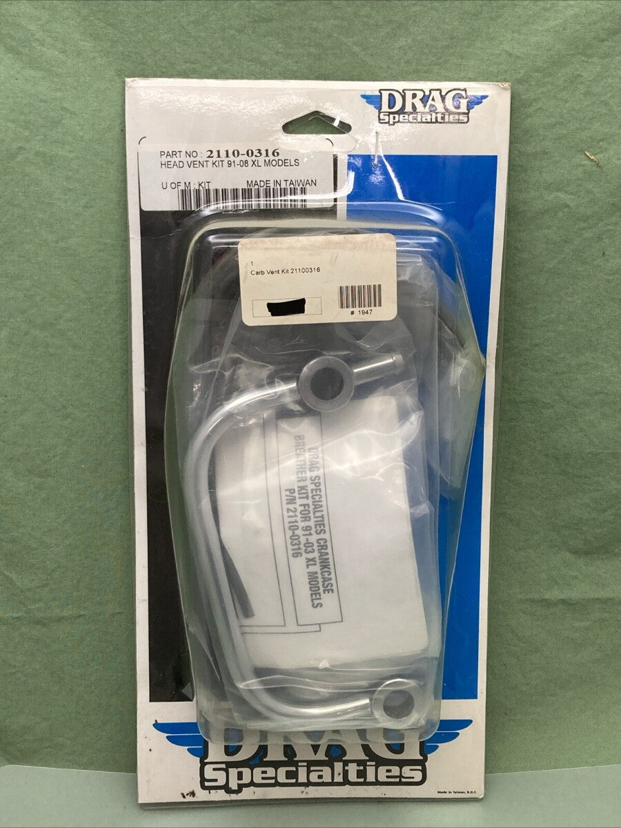 NEW DRAG SPECIALTIES 2110-0316 HEAD VENT KIT 91-08 XL MODELS