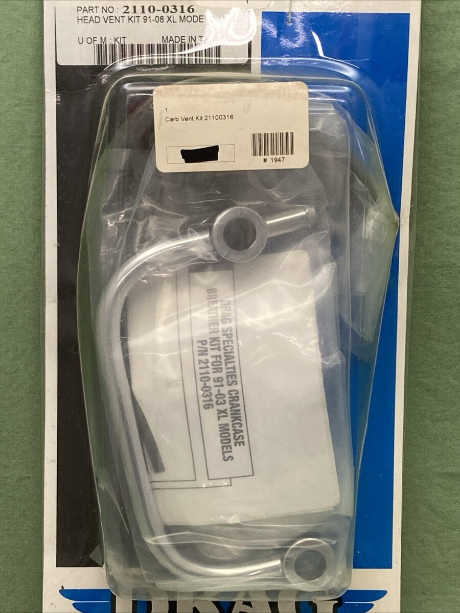 NEW DRAG SPECIALTIES 2110-0316 HEAD VENT KIT 91-08 XL MODELS