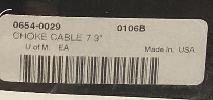 NEW GENUINE DRAG SPECIALTIES 0654-0029 CHOKE CABLE 7.3"