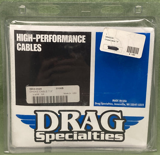 NEW GENUINE DRAG SPECIALTIES 0654-0029 CHOKE CABLE 7.3"