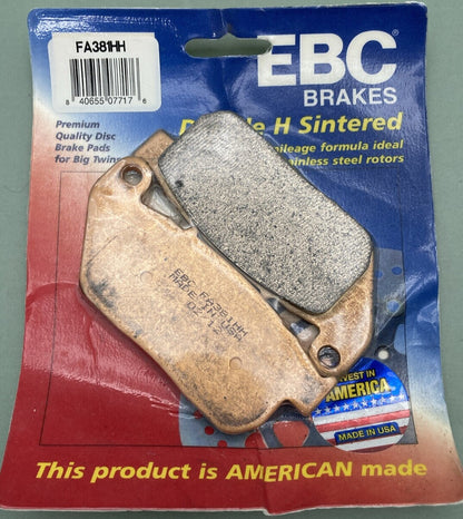 NEW GENUINE EBC BRAKES FA381HH DOUBLE H SINTERED BRAKE PADS FRONT