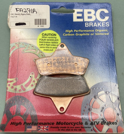 NEW GENUINE EBC BRAKES FA271R LONG LIFE SINTERED BRAKE PADS FRONT/REAR