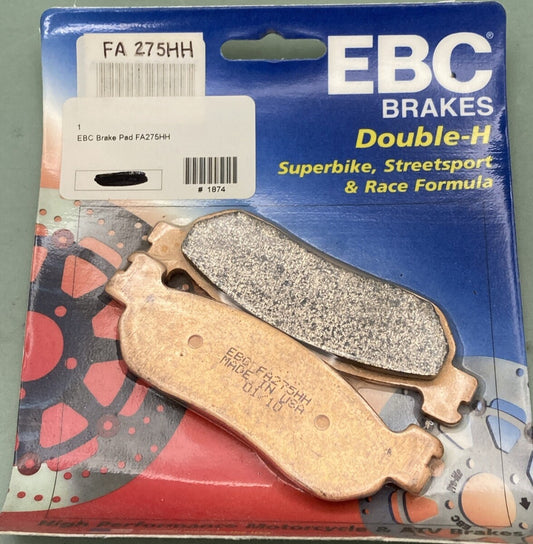 NEW GENUINE EBC BRAKES FA275HH DOUBLE H SINTERED METAL BRAKE PADS FRONT/REAR