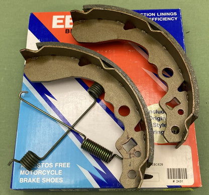 NEW GENUINE EBC BRAKES EBC628 BRAKE SHOES WITH SPRINGS SET FRONT