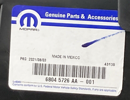 NEW GENUINE MOPAR 68064330AA BUMPER SIDE BRACKET SET LEFT & RIGHT BLACK PLASTIC