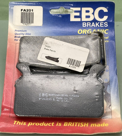 NEW GENUINE EBC BRAKES FA201 ORGANIC BRAKE PAD KIT REAR