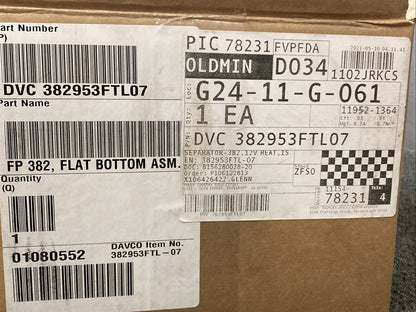 NEW GENUINE DAVCO DVC 382953FTL07 Separator 382, 12volt, Heat Sensor