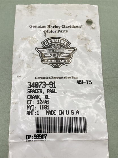 NEW GENUINE HARLEY DAVIDSON 34073-91 SPACER, PAWL CRANK